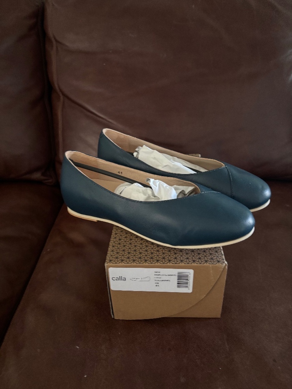 Calla leather shoes 41 wide